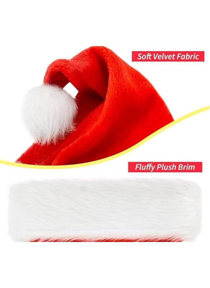 Scrolls Christmas Hats for Kids Cute Santa Claus Bonnet Dress Accessories for Children Size: 38x28cm  - Image 5