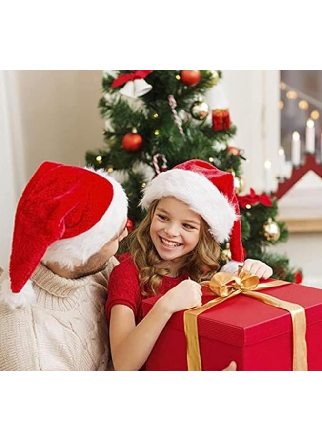 Scrolls Christmas Hats for Kids Cute Santa Claus Bonnet Dress Accessories for Children Size: 38x28cm  - Image 2