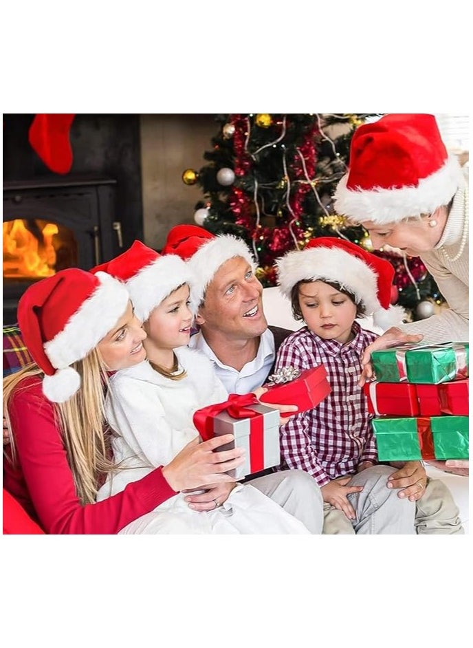 Scrolls Christmas Hats for Kids Cute Santa Claus Bonnet Dress Accessories for Children Size: 38x28cm  - Image 3