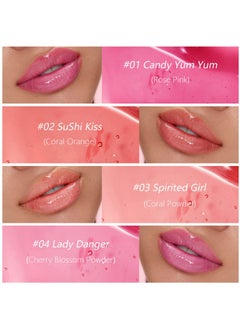 Marine Forest Marine Forest Hydrating Lip Glow Oil, Plumping Lip Gloss Transparent Lip Oil Tinted for Lip Care and Dry Lips, Non Sticky, Shiny and Moisturizing (02)  - Image 4