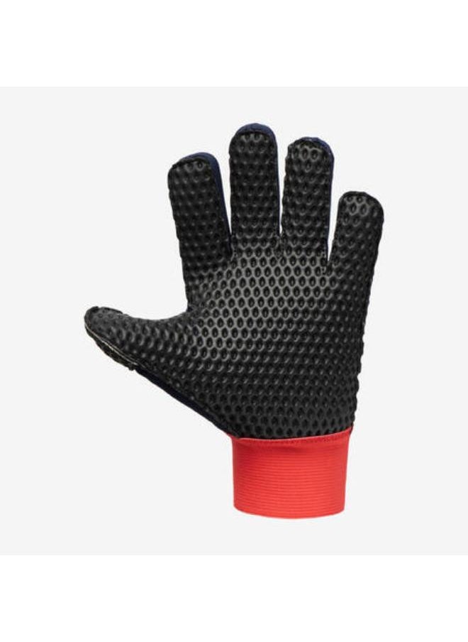 KIPSTA Kids' Football Goalkeeper Gloves F100 Superesist - Red/Blue  - Image 4