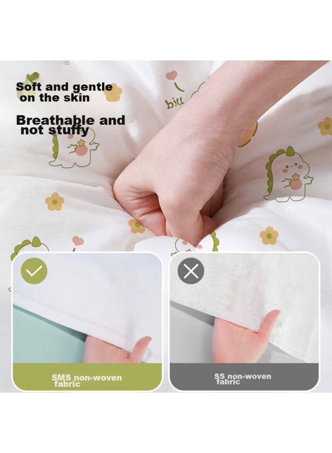 Jajalin Disposable Four-piece Travel Hotel Bedding Set With Sheets, Duvet Cover, Pillowcases, Thickened Bedding For Tourism, Double Bed Set - Image 5