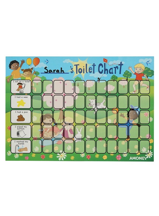 Amonev Children Toilet Training Reward Chart and Potty Training Reward Chart for Boys and Girls Toddlers Twin Pack with 225 Star Stickers Included - Image 3