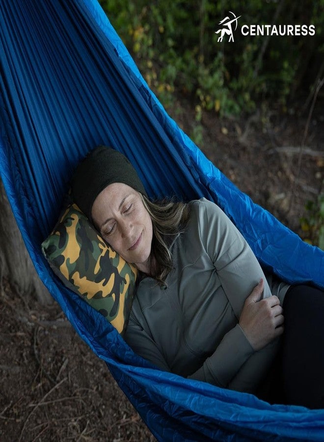 Centauress Small Backpacking Camping Pillow | Camp Pillow w/Machine-Washable Cover | Packable Travel Pillow w/Pouch + Strap | Hammock Pillow | Hiking | Camping Gear & Accessories - Image 4