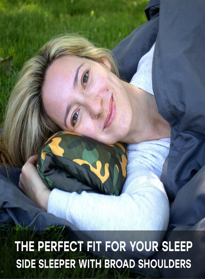 Centauress Small Backpacking Camping Pillow | Camp Pillow w/Machine-Washable Cover | Packable Travel Pillow w/Pouch + Strap | Hammock Pillow | Hiking | Camping Gear & Accessories - Image 5