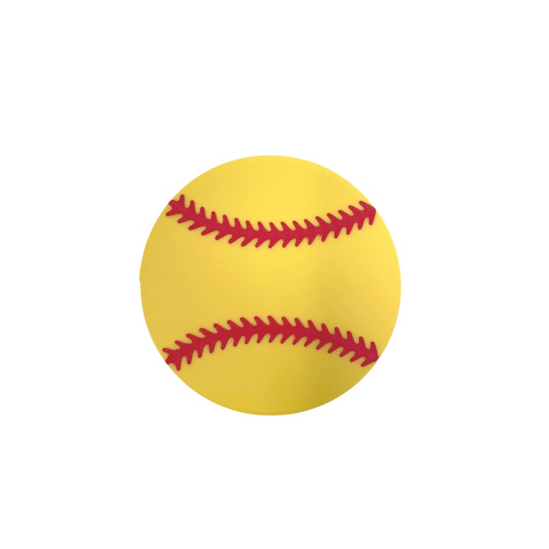 FRESHe BAGLETS  Softball Ball Sport Charm  Decorative Charm Accessories Compatible with Bogg Bags Simply Southern Bags and other Tote Bags