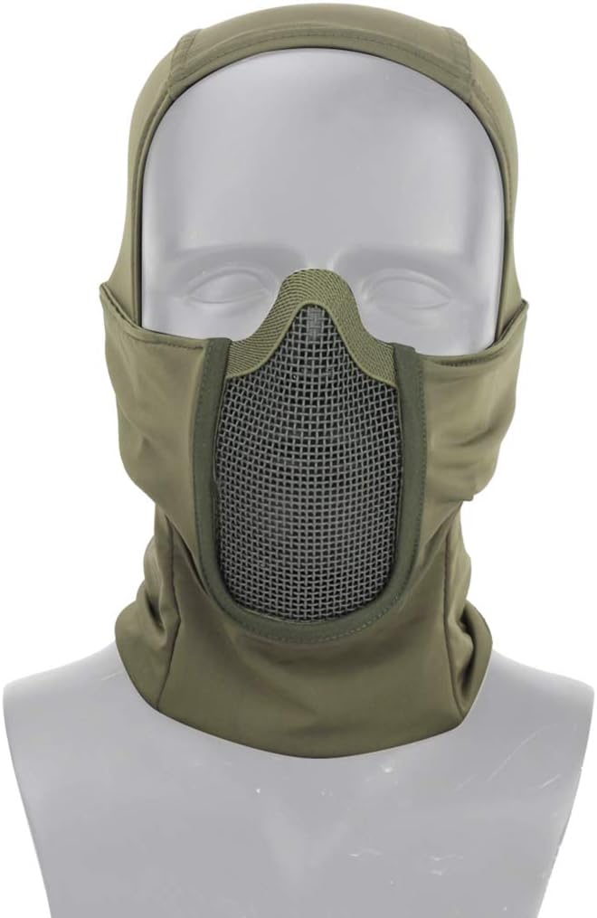 Aoutacc Balaclava Airsoft Mesh Mask,Style Full Face Protection Hood for Cs War Game, BB Gun,Hunting,Paintball - Image 1