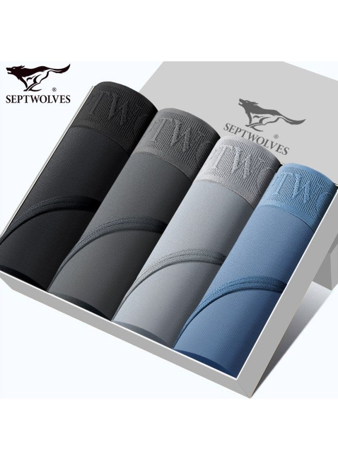 Septwolves Septwolves Men's Anti-mite Triangle Underwear Spring And Summer Ice Silk Soft Elastic 7a Antibacterial Underpants Men's Breathable Quick-drying Underpants  - Image 5