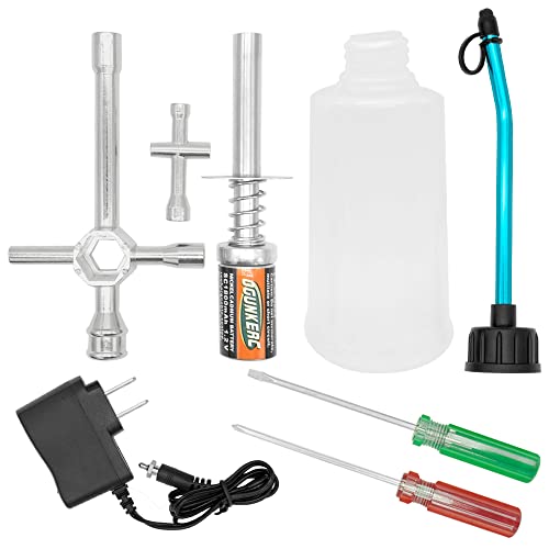 OGUNKE OGRC Nitro Starter Glow Plug Igniter Charger Tools Fuel Bottle Combo for Traxxas Redcat HSP Nitro Powered 1/8 1/10 RC Car - Image 1