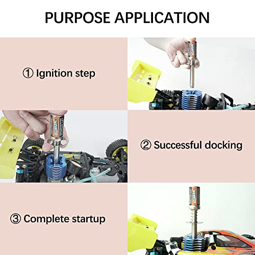 OGUNKE OGRC Nitro Starter Glow Plug Igniter Charger Tools Fuel Bottle Combo for Traxxas Redcat HSP Nitro Powered 1/8 1/10 RC Car - Image 2