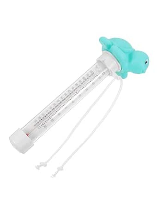Large Blue Floating Pool Thermometer with String for Swimming Pools - Image 1