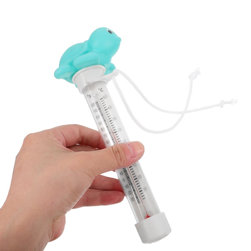 Large Blue Floating Pool Thermometer with String for Swimming Pools - Image 5