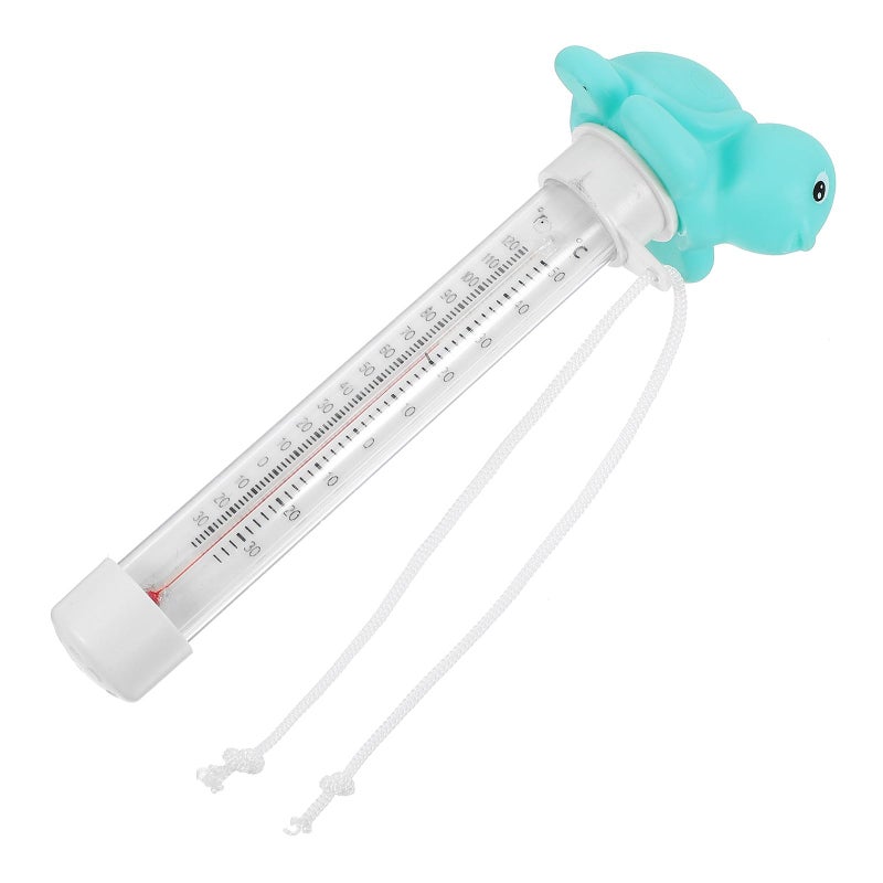 Large Blue Floating Pool Thermometer with String for Swimming Pools - Image 2