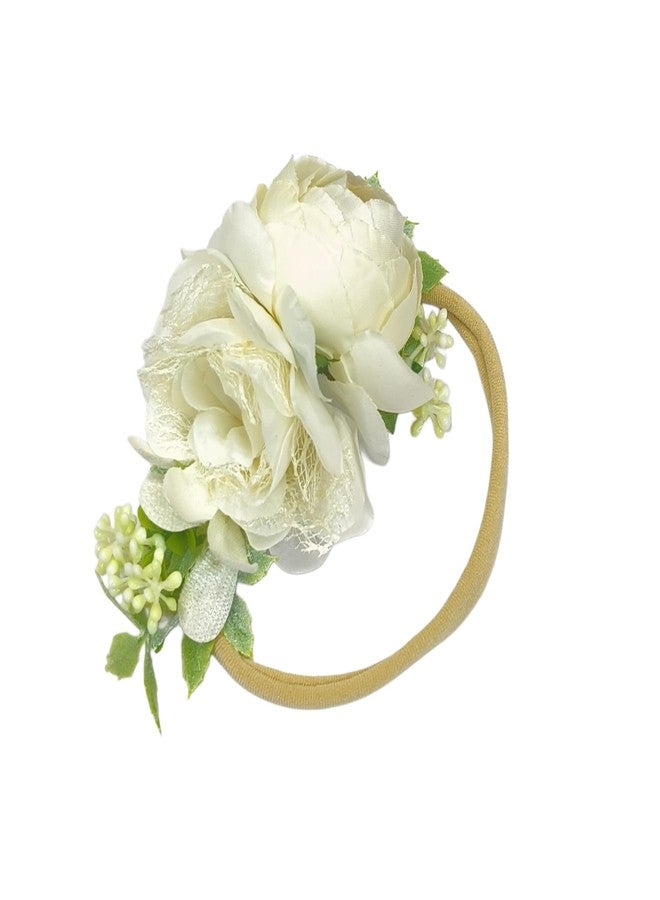 FAIRYTALE Floral Baby Headwear Soft Stretchable Elastic Headbands For Girls. - Image 4
