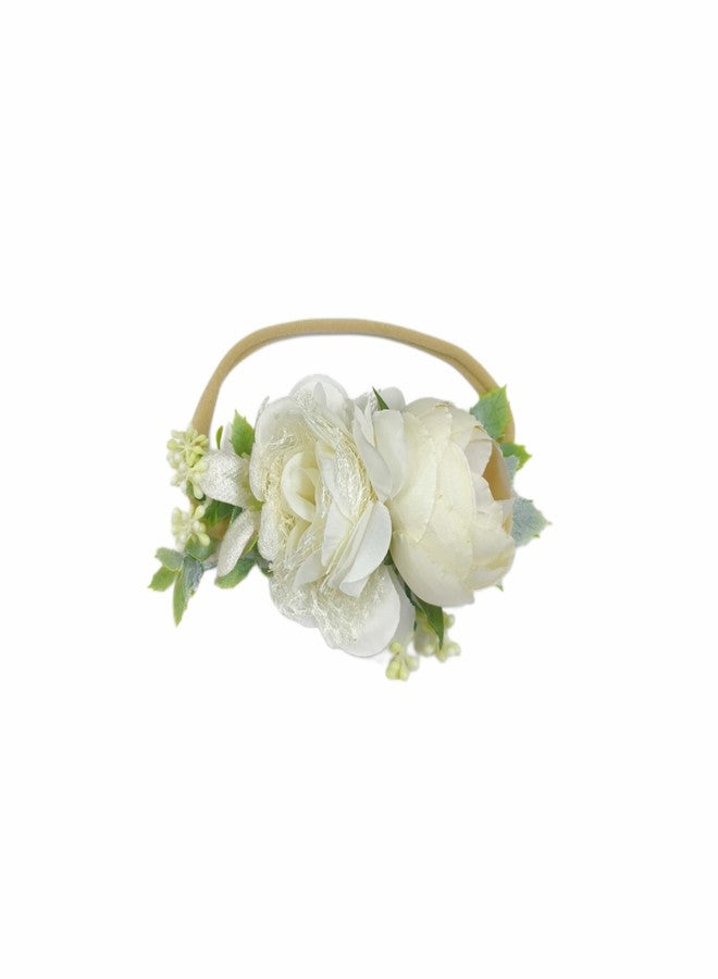 FAIRYTALE Floral Baby Headwear Soft Stretchable Elastic Headbands For Girls. - Image 5