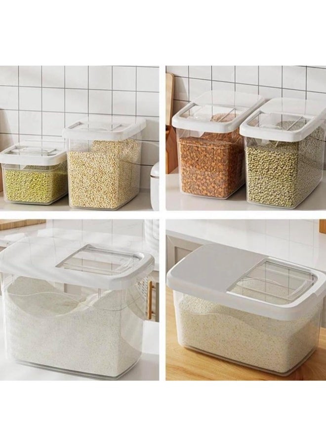 Dunya Plastik - Dunia Cereal Container 10L with Slide Lid - Storage Solution - BPA-Free - L=34.5cm W=19cm H=23.5cm - Image 1