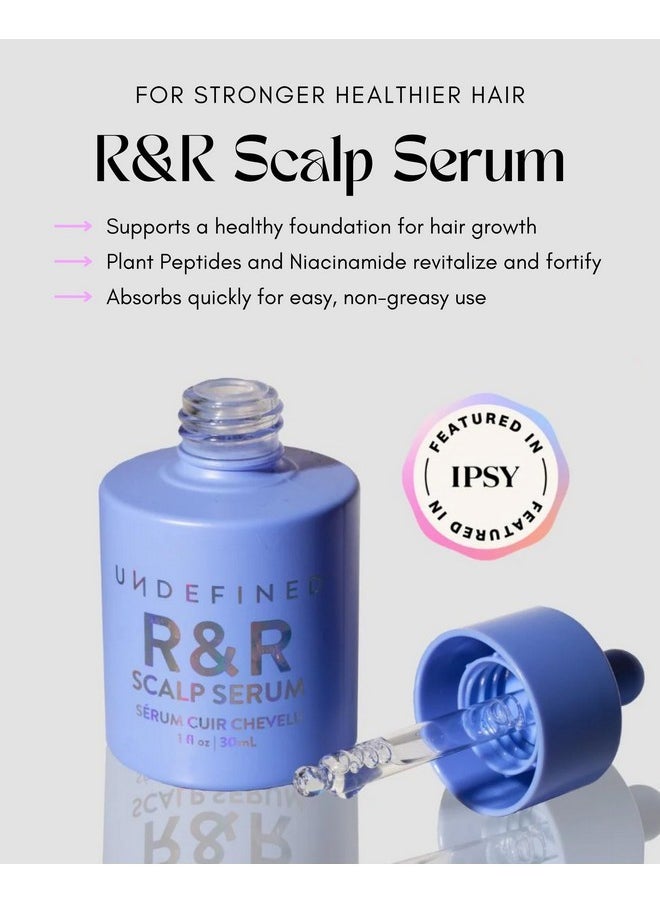 Undefined Undefined Beauty R&R Scalp Serum - Revitalizing & Strengthening Hair Treatment with Peptides, Rosemary, Ashwagandha & Niacinamide  - Image 2