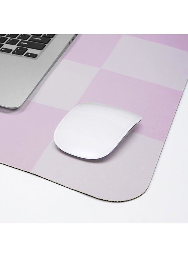AFIING Non-Slip Desk Pad, Mouse Pad, Waterproof PU Leather Desk Protector, Large Desk Blotter, Easy Clean Laptop Desk Writing Mat for Work/Home/Decor(Purple 31.5" x 12") - Image 4
