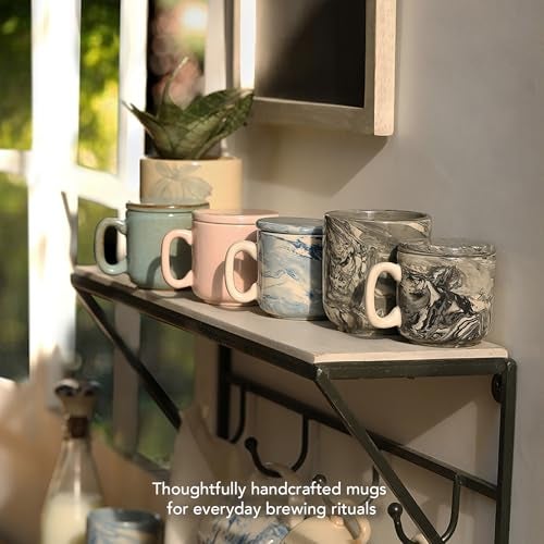 Ellementry Carbon Ceramic Mug Set of 2 (150 ml Each), Stylish Ceramic Mug for Coffee, Tea & Milk, Dishwasher Safe Everyday Use Coffee Cup for Office & Home, Perfect for House Warming & Birthday Gift - Image 4