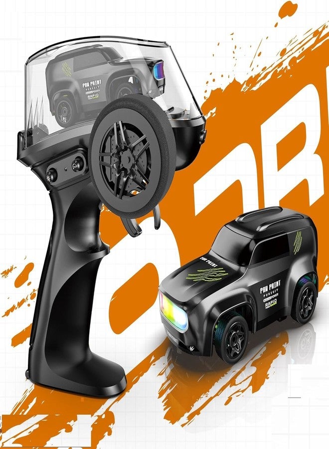 Amitasha 2.4GHz Mini RC Drifting Car 1:64 Scale Remote Control Car with LED Lights & Speed Mode, Stunt Drift Toy for Kids & Adults - Image 2