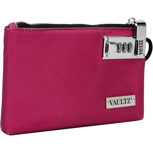 Vaultz Locking Accessories Pouch, 7x10 Inches, Berry (VZ03989) - Image 5
