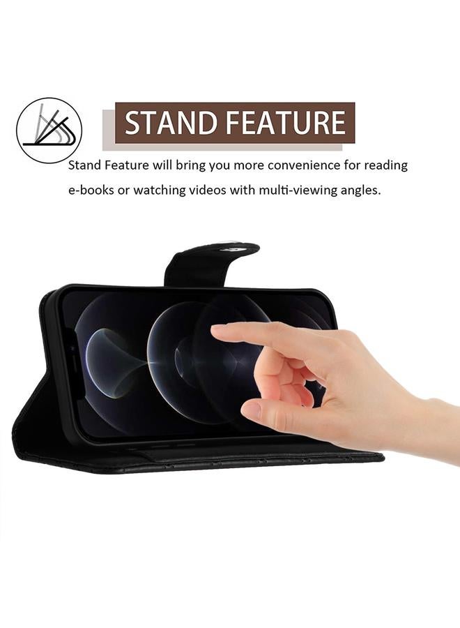 S-TOP Case For iPhone 12 Pro Max Rhombic Texture Flip Leather Phone Case with Long Lanyard - Image 4