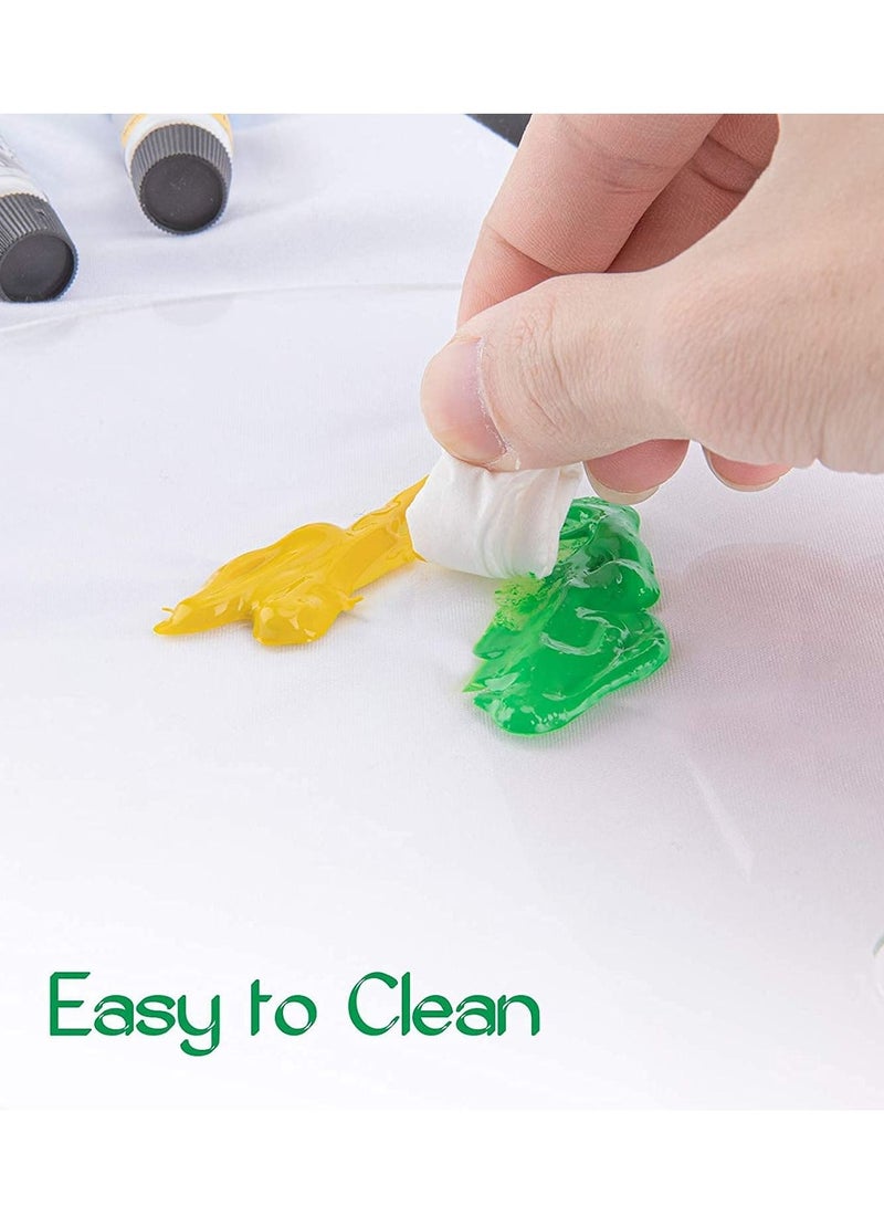 Excefore Paint Pallet Paint Palette, Large Acrylic Paint Palette, Big Size Acrylic Palette 12 X 8 Inches Oval, Easy Clean Transparent Non-Stick Painting Palette, for Oil Watercolor Craft DIY Art Painting - Image 5