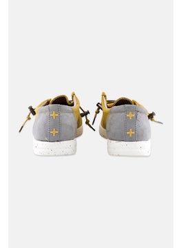 Sun Stone Men Medium Lace Up Casual Shoes, Yellow  - Image 2