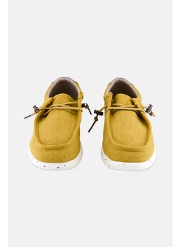 Sun Stone Men Medium Lace Up Casual Shoes, Yellow  - Image 4