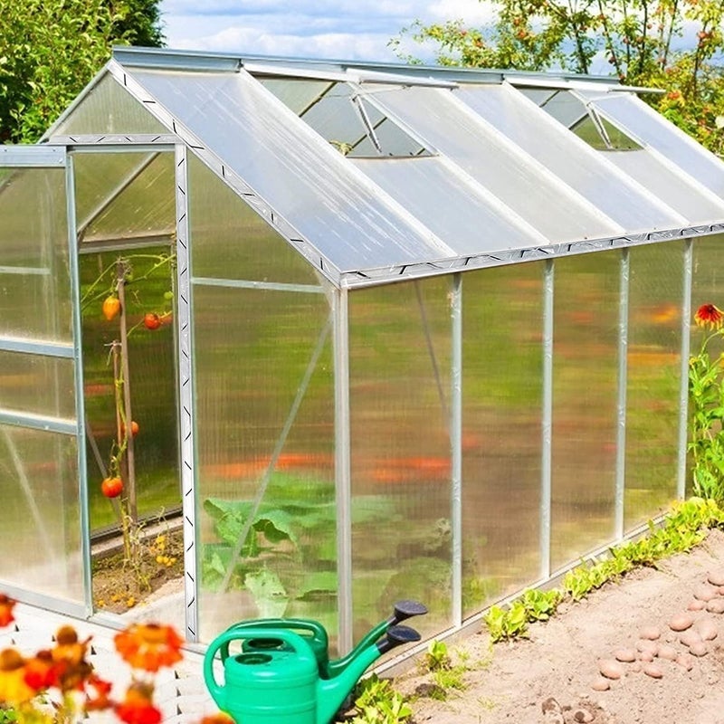 Beeplove Greenhouse Spring Wire & Lock Channel - 20 Sets 6.6 ft PVC Coated Spring Wire & Aluminum Alloy U-Channel Bundle with Nylon Gloves for Fast Fix Poly Film Shade Cloth - Image 2