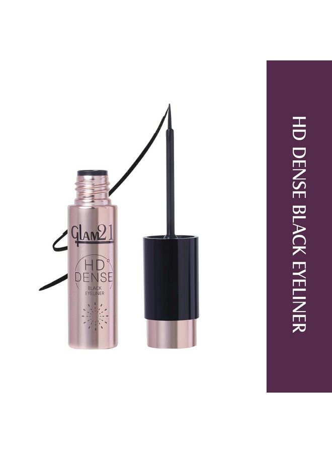 Glam 21 Glam21 Hd Dense Eyeliner ; Shiny Finish; Highly Pigmented ; Smudge Proof; Stays Up To 12 Hrs; 6 Ml - Image 3