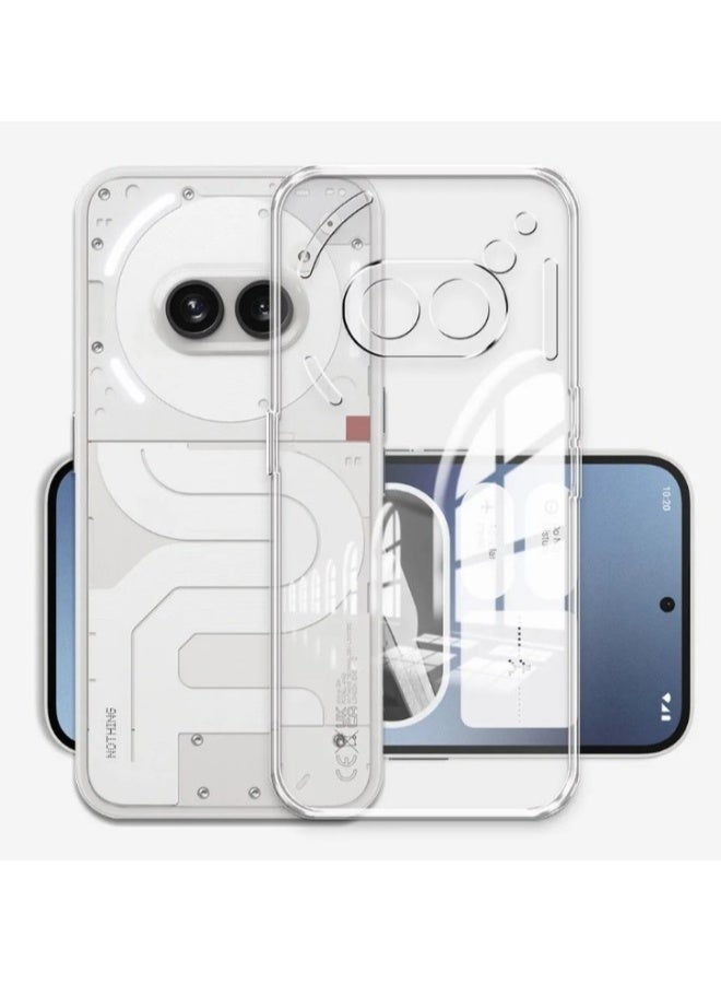 DUSALA Case for Nothing Phone 2A Case, Soft Bumper with Clear Crystal PC Hard Back Shockproof Cover Cases for Nothing Phone 2A-Clear - Image 1