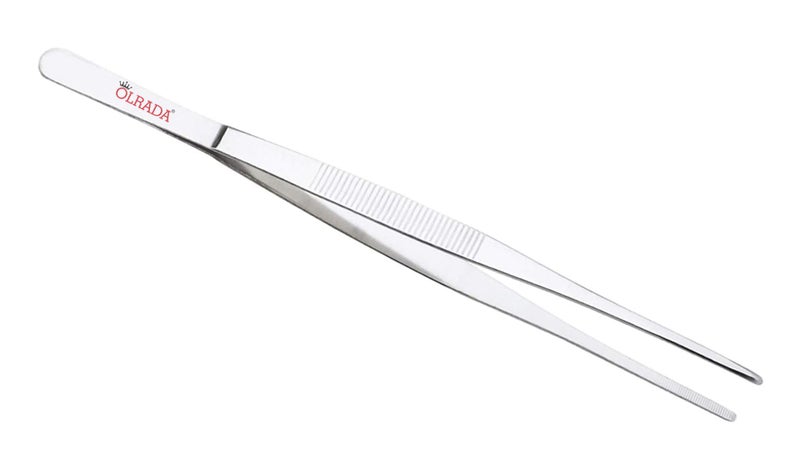 Olrada Kitchen Cooking Culinary Tweezers, Stainless Steel Precision Tongs Medical Beauty Utensils (2) - Image 1