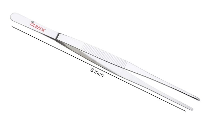 Olrada Kitchen Cooking Culinary Tweezers, Stainless Steel Precision Tongs Medical Beauty Utensils (2) - Image 2