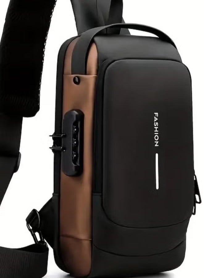 LIMOS Anti-Theft Sling Bag for Men & Women | Waterproof Crossbody Chest Shoulder Bag with USB Charging Port & Lock - Image 2