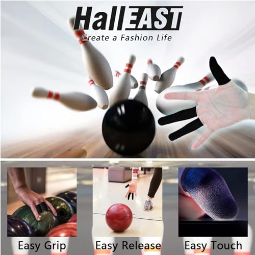 HALLEAST 60 Pieces Finger Sleeves for Bowling, Disposable Bowling Thumb Sleeves Anti-Sweat Breathable Protector Seamless Lightweight Anti-Skid Glove for Right Hand & Left Hand, Size S - Image 4