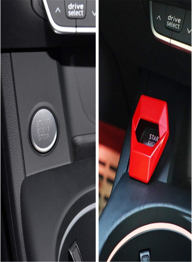 LCDXBYTFT Car Engine Start Button Cover,Push to Start Button Key Ignition Protective Cover (Red) - Image 5