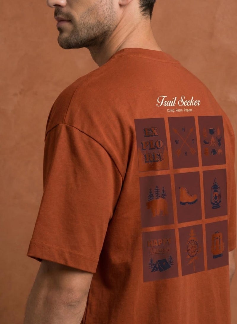 NOBERO Men Oversized Graphic Printed T-shirt - Image 4