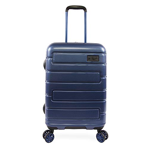 Original Penguin Crimson 21" Hardside Carry-on Spinner Luggage,Telescoping Handles, Metallic Blue, One Size - Image 1