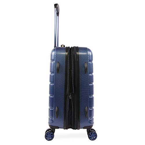 Original Penguin Crimson 21" Hardside Carry-on Spinner Luggage,Telescoping Handles, Metallic Blue, One Size - Image 5