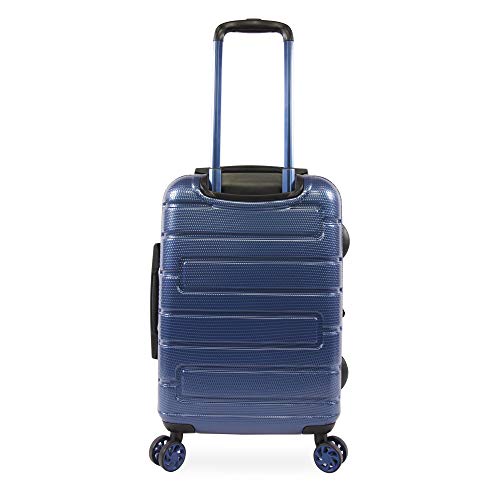 Original Penguin Crimson 21" Hardside Carry-on Spinner Luggage,Telescoping Handles, Metallic Blue, One Size - Image 3