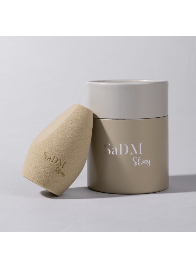SaDM Shiny Beige/Cream Angled Makeup Sponge Blender | Precision Blender - Image 5