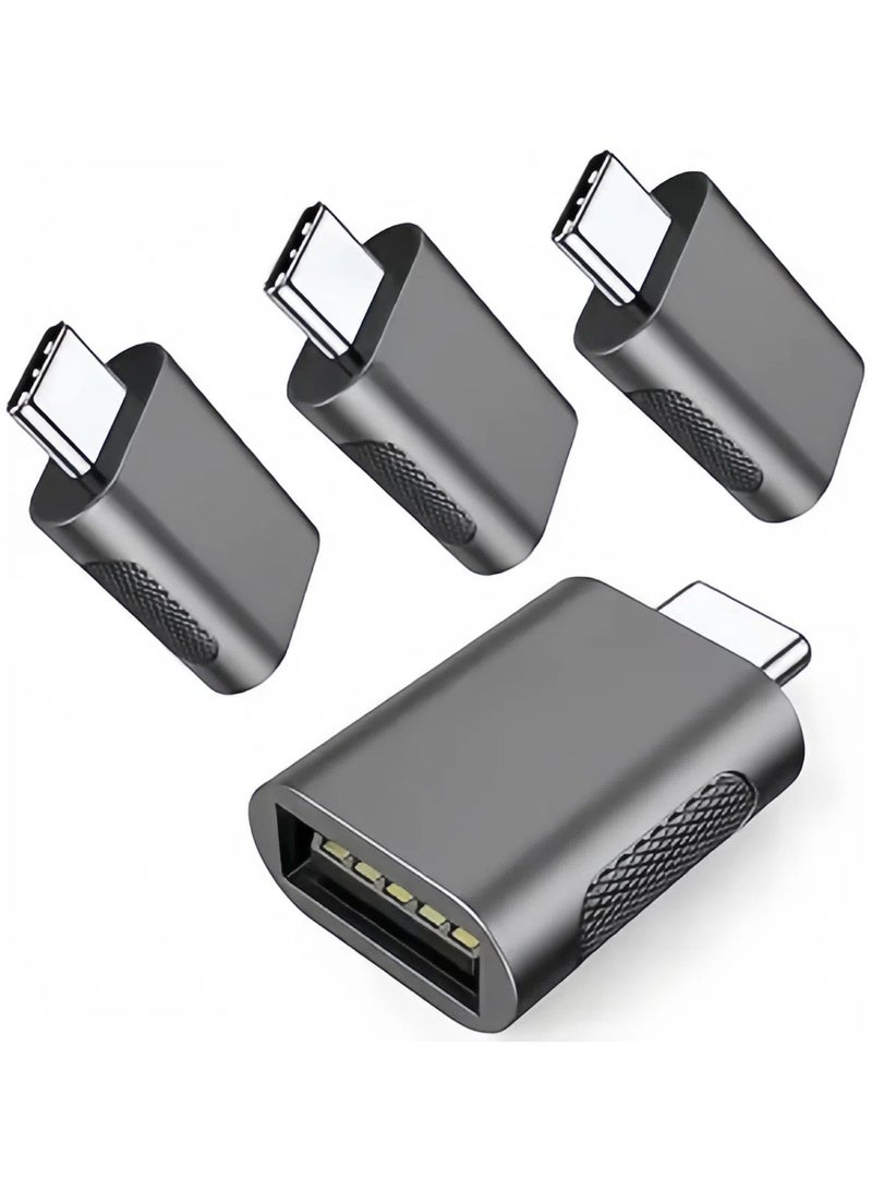 General 10Gbps USB C to USB 3.1 Adapter (4 Pack), Thunderbolt 4/3 to USB OTG Converter for iPhone 15, MacBook, iPad, iMac and More Type C Devices  - Image 1