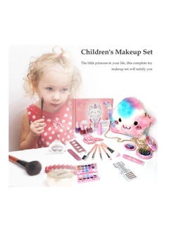 Generic 21 Pcs Kids Makeup Toys for Girls BY TOYS-EGYPT, Princess Dress up Makeup Set with Cute Cosmetic Makeup Bag for Little Girls Birthday Gifts  - Image 3