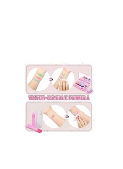 Generic 21 Pcs Kids Makeup Toys for Girls BY TOYS-EGYPT, Princess Dress up Makeup Set with Cute Cosmetic Makeup Bag for Little Girls Birthday Gifts  - Image 4