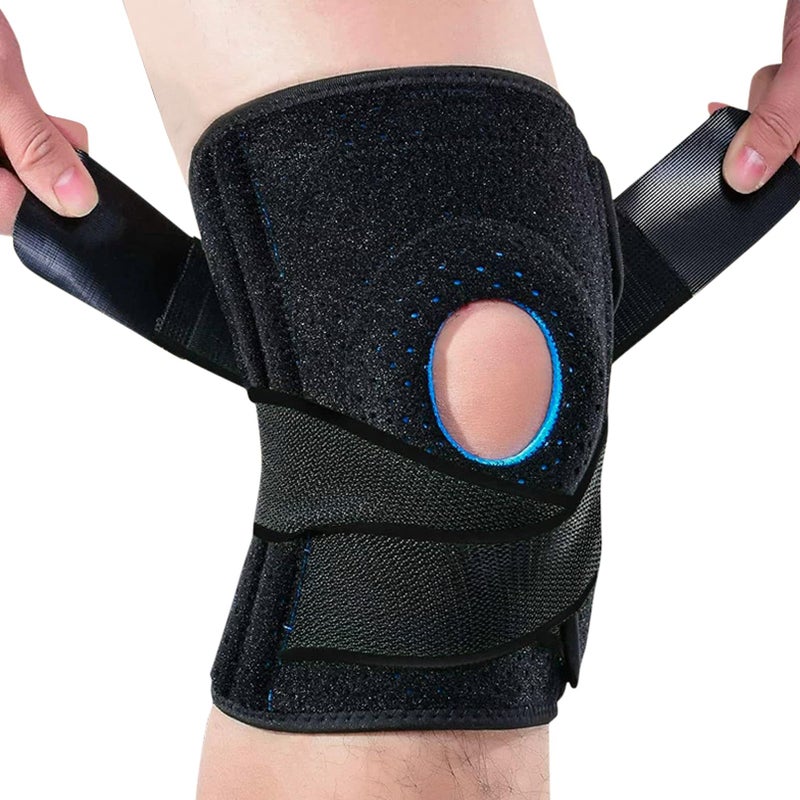 Luwint Kids Youth Neoprene Knee Brace, Open Patella Stabilizer with Adjustable Straps Knee Pads Support for Arthritis, ACL, Relieves Pain, Basketball, Sports, 1 Piece - Image 1
