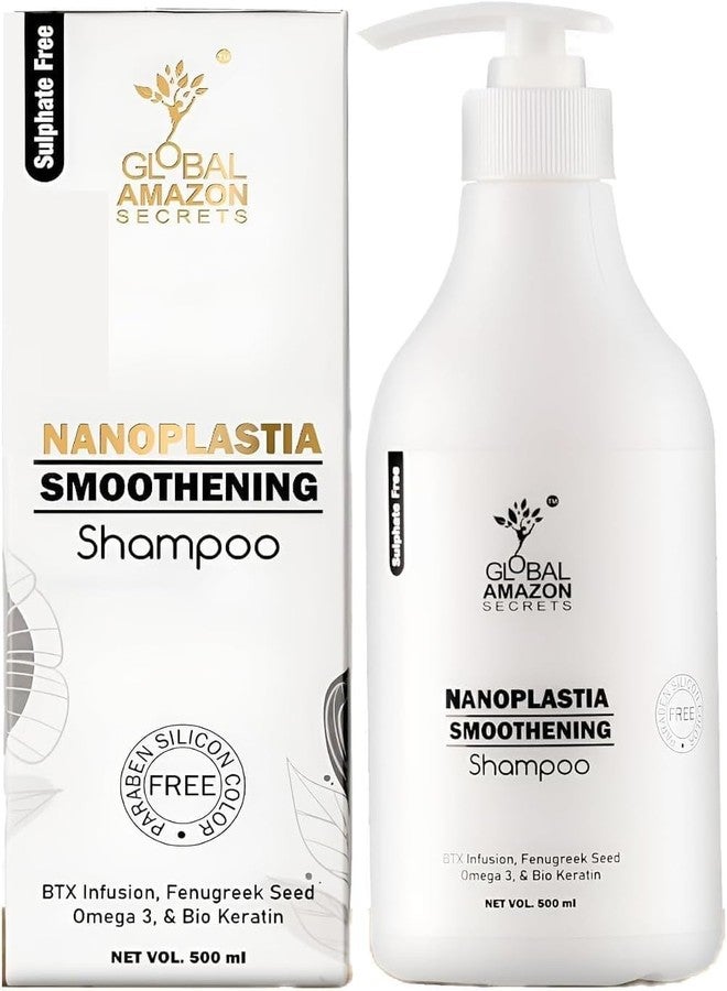 Sweet Professional Global Amazon Secrets Nanoplastia Smoothening Shampoo, 500ml, with BTX Infusion and Bio Keratin (pack of1) - Image 5