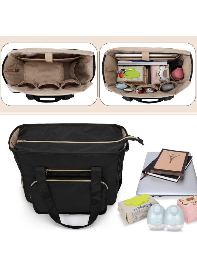 BAFASO Wearable Breast Pump Bag With Cooler And Laptop Sleeve (Compatible With Willow Elvie And Momcozy) Pumping Bag For Working Moms (Patent Pending) Black  - Image 4
