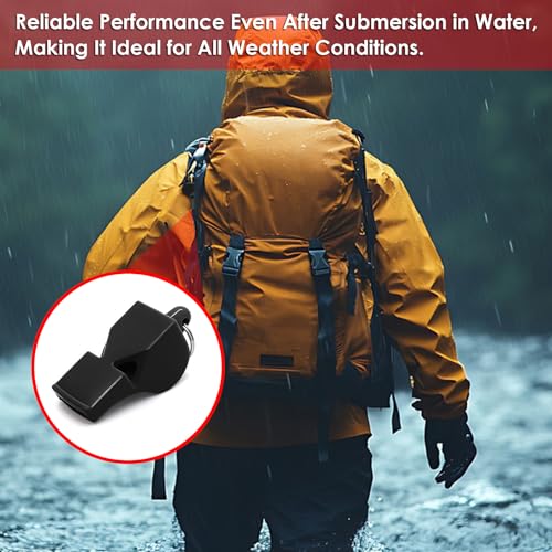 smrtcol Whistles Sports Whistles with Lanyard Loud Crisp Sound Pealess Whistles for Referees Coaches and Lifeguards 5 Pack - Image 3