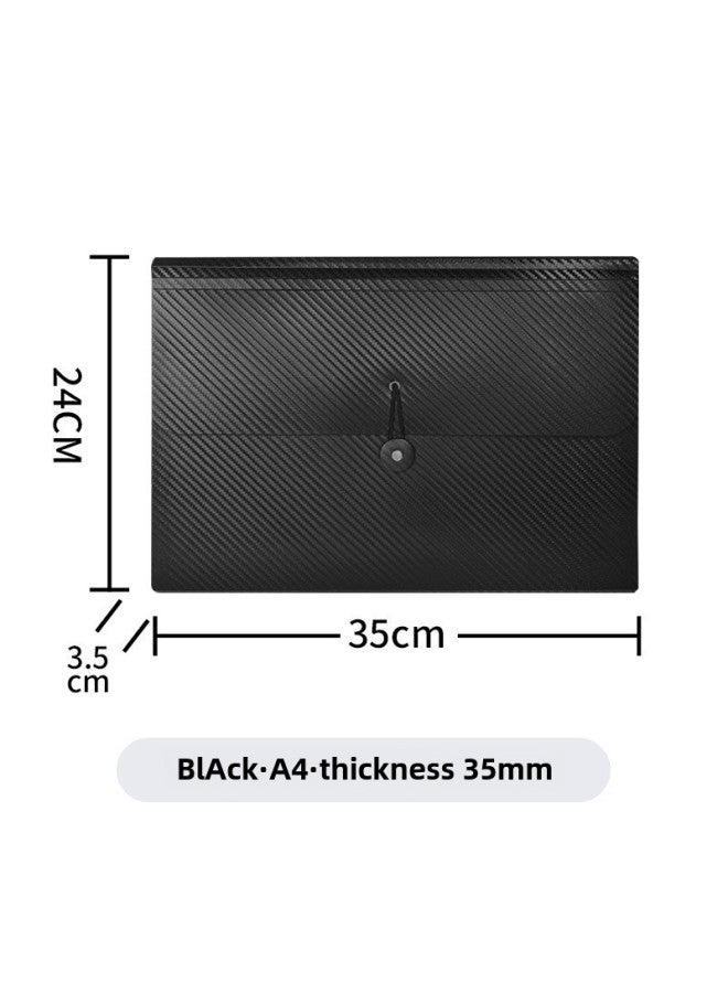 Sanqi A4 Organ Bag 7-block Conference Information Bag Document Bag Briefcase 13-block Multi-function Storage Folder - Image 1